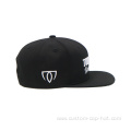 Black 3D Embroidered Snapback Hat